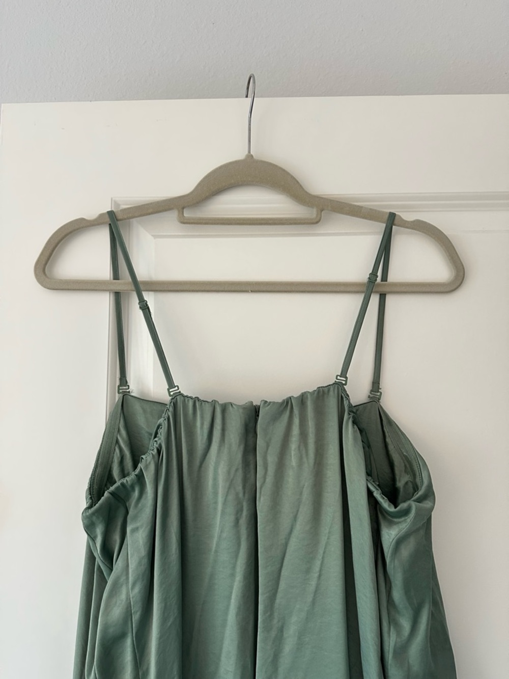 Abercrombie & Fitch Strapless Trapeze Maxi Dress in Lush Green - Picture 5 of 5